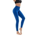 thumbnail image 4 of BKQCNKM Leggings For Women Yoga Pants Women'S Four Seasons Breathable Seamless Yoga Clothing Fitness Suit Sports Yoga Pants Womens Pants Blue XL, 4 of 7