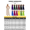 thumbnail image 2 of ZXSXSY Women Round Neck Sleeveless Pure Color Long Dress with Pocket, 2 of 9