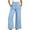 Blue, variant on Women's Loose Linen Pants Casual Lightweight Elastic Waist Lounge Pants Wide Leg Trousers with Pocket Summer Trendy Baggy Beach Long Pant