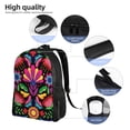thumbnail image 5 of Honeii Colorful Floral Embroidery Mexican Print Laptop Backpack for Work, College, Travel, Daily Backpacks for Men Women, Sport Rucksack,Computer Bag, 5 of 8