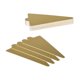 thumbnail image 2 of 100pcs Pequeño triángulo Mousse Cake Serving Base Mats Bandeja de papel desechable para cupcakes (Dorado), 2 of 6
