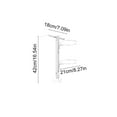 thumbnail image 2 of RKSTN Wall-Mounted Wrought Iron Ball Stand, 2-Layer Basketball Rack, Storage Shelf A, 2 of 5