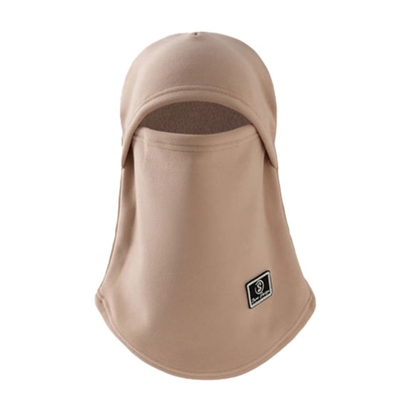 Men's 3-in-1 Winter Balaclava Mask, Fleece Lined Face Cover, Windproof Ski Mask, Thermal Neck Gaiter, Cold Weather Hood, Motorcycle Riding Mask, Outdoor Sports Face Protection - Beige