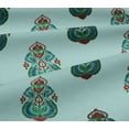 thumbnail image 5 of oneOone Viscose Jersey Baby Blue Fabric Floral & Paisley Block Sewing Craft Projects Fabric Prints By Yard 60 Inch Wide, 5 of 5