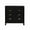 black, variant on TEQIN Fluted 4 Drawer Tall Wooden Dresser, 36" Tall Modern Chest of Drawers,Smooth Gliding Drawers & Large Capacity Storage Space, Modern Organizer Cabinet for Bedroom or Hallway