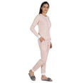 thumbnail image 4 of Inkmeso Womens Nightwear Pajamas Set Sleepwear Long Sleeve Top With Pant, 4 of 7