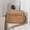 brown, variant on Simple Flap Shoulder Bag For Women Fashion Small Square Bags Casual Style Crossbody Bag Wide Strap Handbag Purse Shopping Tote