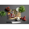 thumbnail image 3 of French Bulldog and Santa Claus Glass Cutting Board 12 in x 15 in, 3 of 5