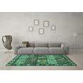 thumbnail image 3 of Ahgly Company Indoor Rectangle Abstract Turquoise Blue Modern Area Rugs, 6' x 9', 3 of 4