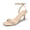 Nude, variant on Women’s Burgundy Kitten Heels Square Open Toe Heeled Sandals Adjustable Ankle Strap Dress Stiletto Heels for Wedding Party Prom