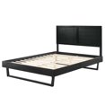 thumbnail image 3 of Platform Bed Frame, Queen Size, Wood, Black, Modern Contemporary Urban Design, Bedroom Master Guest Suite, 3 of 10