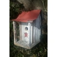 thumbnail image 4 of Home Bazaar HBA-1009S Beavertown Bird Shack, White with Red Roof, 4 of 6