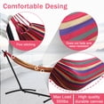 thumbnail image 7 of YRLLENSDAN Hammock with Stand Included, Double Hammock Hammock Stand Heavy Duty Portable Hammock Stand with Carrying Bag for Indoor Outdoor, Red, 7 of 7