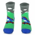 thumbnail image 4 of TeeHee Little Boys and Toddler Cotton Crew Socks 12 Pair Pair Gift Box (6-8 Years, Dinosaur), 4 of 11
