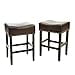 thumbnail image 3 of Christopher Knight Home Lisette Backless Counter Stools, 2-Pcs Set, Brown, 3 of 4