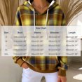 thumbnail image 2 of MexChoioe Womens Hooded Sweatshirt Fall Plaid Drawstring Long Sleeve Hoodies Daily Comfortable Relaxed Pullover for Women, 2 of 4