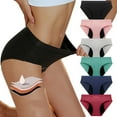 thumbnail image 3 of XBASW Womens Menstrual Period Underwear Cotton Leak Proof Panties Postpartum Protective Briefs S-XXL, 3 of 11
