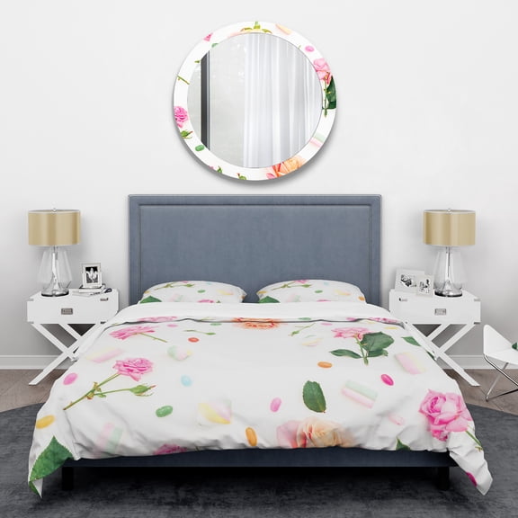 Designart 'Floral Botanical Retro VI' Mid-Century Modern Duvet Cover Set