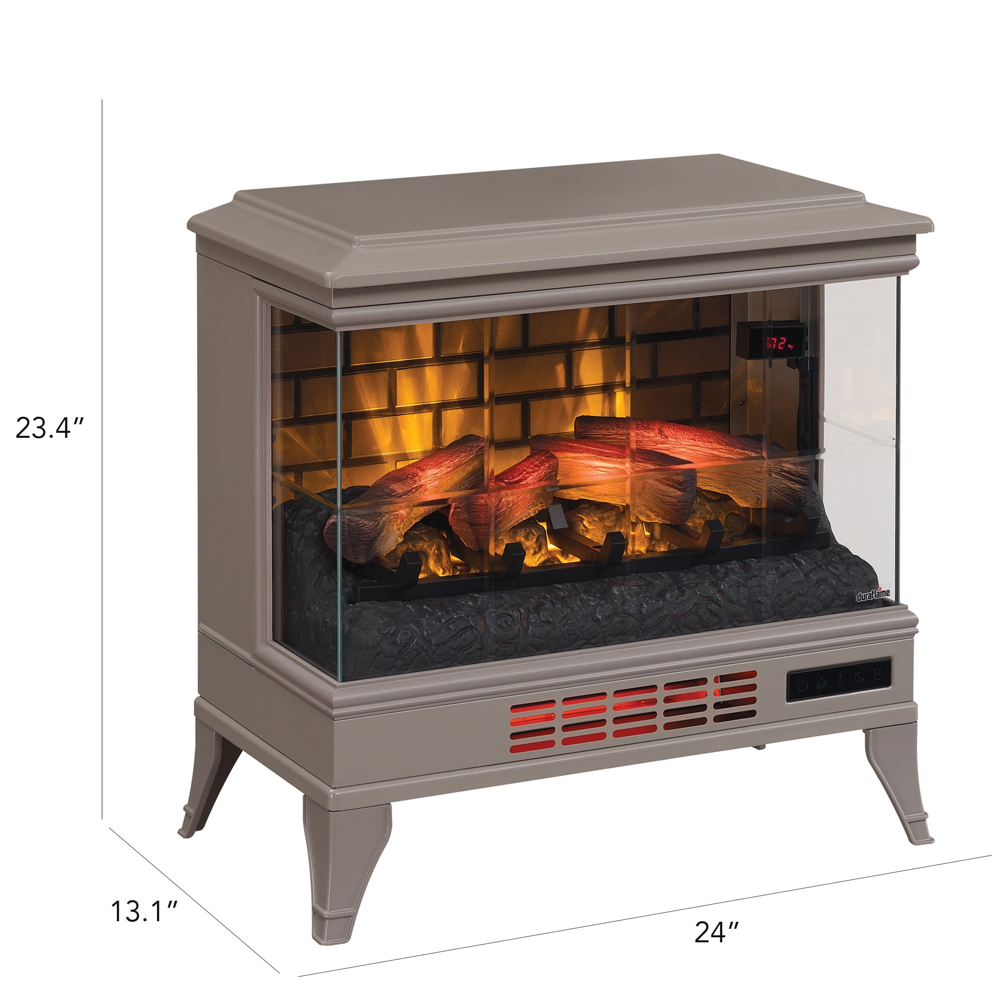 Duraflame 5,200 BTU InfraGen 3D Effect Stove Heater with Remote, Gray |  Walmart Canada
