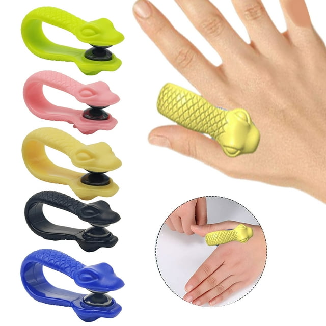 Acupressure Clips for Migraine Relief Serpentine Pattern LI4 Massage Clips Plastic Tiger Mouth Rubdown Clips for Headache Tension Relief