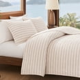 thumbnail image 6 of Coastal Living Tropical Luxe Striped 3-Piece Quilt Set, Full/Queen, Natural Ivory & Beige, Cotton-Linen Blend, 6 of 13