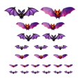 thumbnail image 1 of Decoraciones De Halloween 24 Unidades Murciélagos Decoración De Halloween Decoraciones De Halloween Murciélagos De Plástico 3D Para Interiores Para La Fiesta De Halloween Baño Cocina Sala De Estar M, 1 of 6