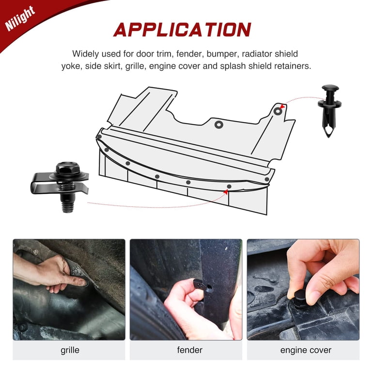 20pcs Front Bumper Retainer Nissan