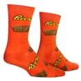 thumbnail image 5 of Crazy Socks for Men, Reese's Peanut Butter Cups, Funny Colorful Prints, Large, 5 of 6