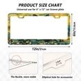thumbnail image 2 of Aluminum License Plate Frame 2 Pack Car Exterior Accessory Car Tag Holder for Front Rear Plates Cars Decor Cats in Sunflowers Garden, 2 of 7