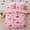 Blush, variant on NTBED Delicate Bows Print On Purple Background Bedding Set,Ruffle 6 Piece Bed in a Bag Matching Sheet Set,Princess Style Chic Bowknot Printed,Full