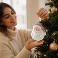 thumbnail image 4 of Tyidzon Pink Santa Christmas Ornament, Cute Hanging Doll Decor for Xmas Tree Wall Window Winter Holiday Party, 4 of 7