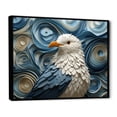 thumbnail image 2 of Designart "Geometric Guardian Coastal Seagull II" Animals Floater Framed Wall Art Living Room, 2 of 7