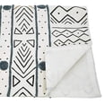 thumbnail image 2 of Saro Lifestyle Mud Cloth Table Runner 16 x 108 in. White Cotton Oblong Table Runner, 2 of 2