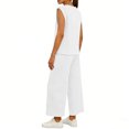 thumbnail image 6 of Cutuoiiu Plus Size Women's Solid Color Loose Fit Wide Leg Jumpsuit with Ruched Bust Design and Pockets for Spring and Summer Daily Wear Gifts, 6 of 7