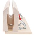 thumbnail image 5 of HandStitched Sewing Horizontal Leathercraft Wooden Table Clamp Stitching Tool for DIY Craft, 5 of 5