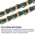 thumbnail image 3 of Plana Cadena Correa, 47" Cuero Hierro Monedero Reemplazo Accesorios con Ajustable Bola Hebillas para Hombro Bolso Cruz Cuerpo Bricolaje, Verde, 3 of 6