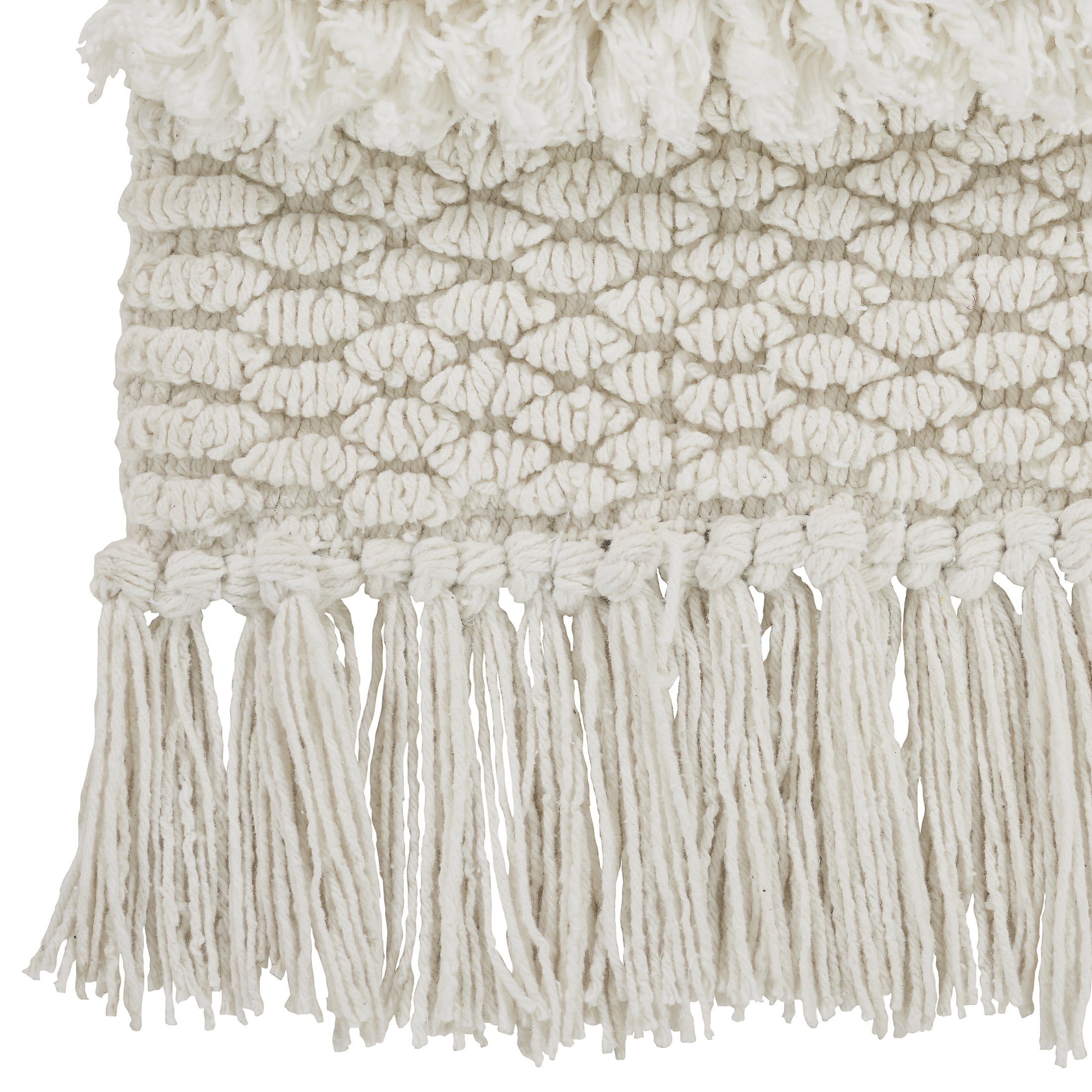 VCNY Home Savannah Stripe White Cotton Blend Bath Runner Rug, 24" x 60"