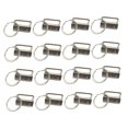 thumbnail image 4 of OULII 50Pcs Luggage Key Fob Silver Keychain with Rings for Diy Makers Suitcase and Bag, 4 of 8
