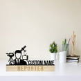 thumbnail image 3 of Handmadetneonsign Reporter Metal Nameplate, Reporter Desk Nameplate, Reporter Desk Name Plate Decor, 3 of 5