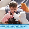 thumbnail image 5 of Joyfy 6Pcs Kids Hand Puppet Set with Working Mouth, Toddler Plush Toy Includes Pig, Sheep, Dairy Cow, Dog, Goat, and Horse for Show Theater,Christmas Birthday Gifts, Halloween Special Gifts, 5 of 6