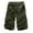 Army Green, variant on WXLWZYWL Men's Plus Size Cargo Shorts Lightweight Multi Pocket Cotton Casual Outdoor Twill Camo Shorts with Zipper Pockets