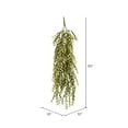 thumbnail image 2 of Vickerman 30" Artificial Light Green Salix Leaf Hanging Bush, Set of 2, 2 of 3