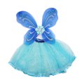 thumbnail image 1 of 2pcs / set Disfraces de mariposa Conjunto de falda de tutú de ala Conjunto de vestido de hadas de ángulo para niñas (Mariposa danzante), 1 of 3