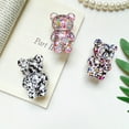 thumbnail image 3 of Huanledash Mobile Phone Finger Holder Cartoon Foldable Epoxy Sequins 3D Cute Bear Shaped Phone Grip Tok Folding Bracket for Desktop, 3 of 8