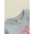 thumbnail image 6 of Elippeo Baby Kids Valentine's Day Kids Baby Boys Girls Sweatshirt 6M 12M 18M 24M 3Y 4Y Long Sleeve Letters Print Hoodie Tops Clothes, 6 of 10