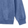 thumbnail image 5 of Puntoco Men’s Vintage Mineral Washed Long Sleeve Polo Shirt, Loose Fit Retro Collared Casual Pullover Top Blue XXL(XXL), 5 of 5