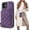 Dark Purple, variant on Crossbody Wallet Case for iPhone 12/12 Pro, RFID Blocking PU Leather Zipper Handbag Purse Flip Cover, Kickstand Folio Case with Card Slots Holder Wrist Strap Lanyard 5G 6.1 Inch (White)