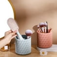thumbnail image 6 of Lierteer Rotating Makeup Brush Holder Cosmetic Storage Box Desktop Sundries Container blue, 6 of 7