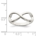 thumbnail image 3 of Sterling Silver Polished Infinity Ring - Size 6, 3 of 3