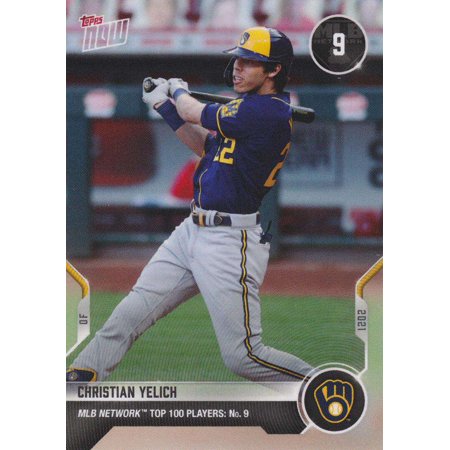 2021 Now MLB Network Top 100 Christian Yelich Trading Card #T-9